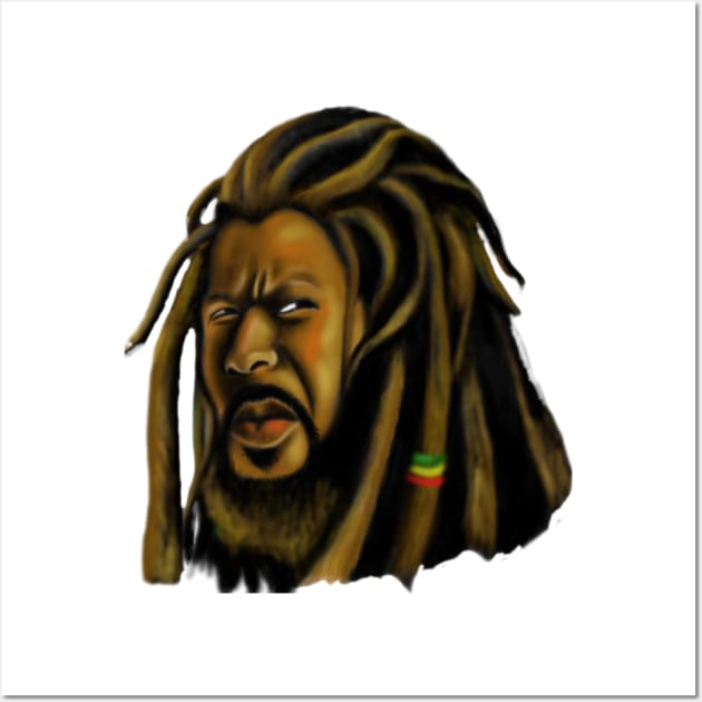 Rasta Reggae Rastafari Wall Art by Merchweaver